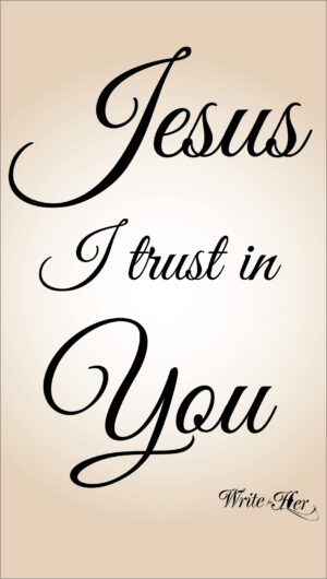 Jesus I trust you