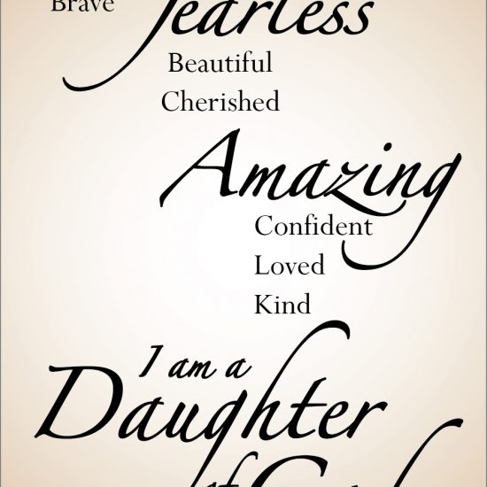 I am a Daughter of God – Silk Blend Wrinkle Infinity Inspirational ...