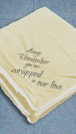 Always remember you are wrapped in our love - sherpa blanket