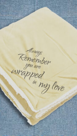 Always remember you are wrapped in my love - sherpa blanket