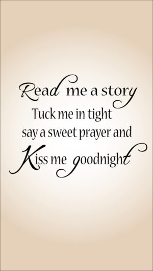 Kiss me Goodnight blanket quote