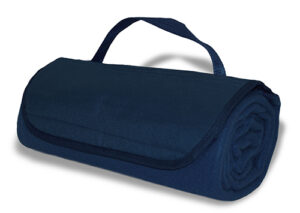 fleece roll-up blanket - navy