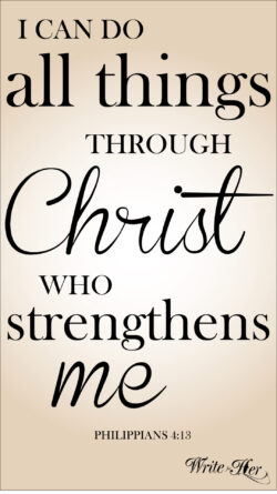 I can do all things through Christ quote